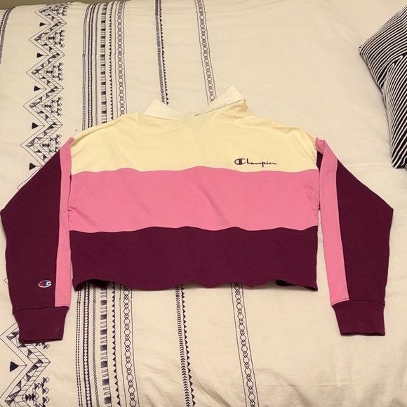 Champion White and Pink Rugby Cotton Shirt - Picture 3 of 6